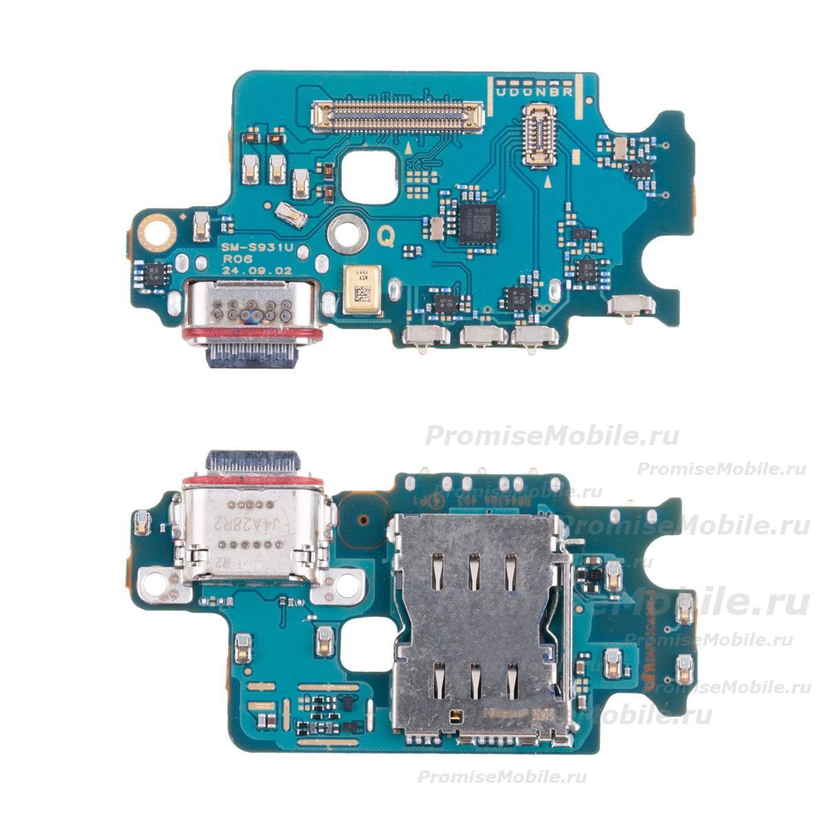 Плата нижняя для Samsung SM-S931B (Galaxy S25) на системный разъем, разъем Sim-карты и микрофон (оригинал) ― 
