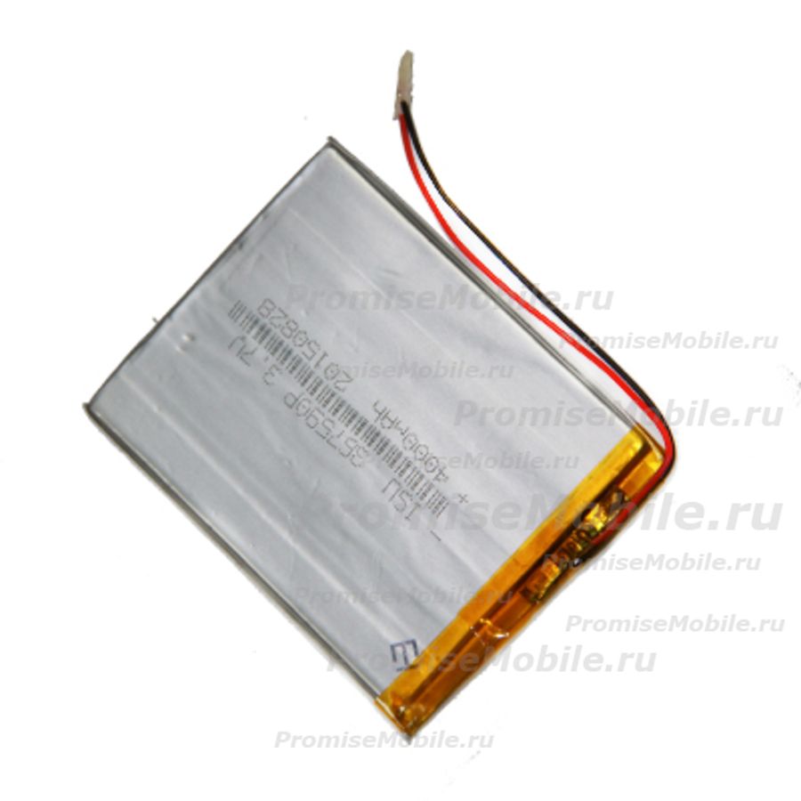 Аккумуляторная батарея для планшета 3Q (72*92*3 mm/3,7v/Li-Pol/2 контакта) 4000 mAh ― 