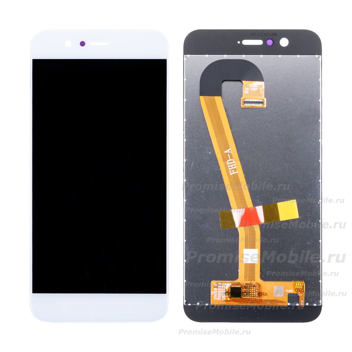 Дисплей для Huawei PIC-L29 в сборе с тачскрином <белый> ― 