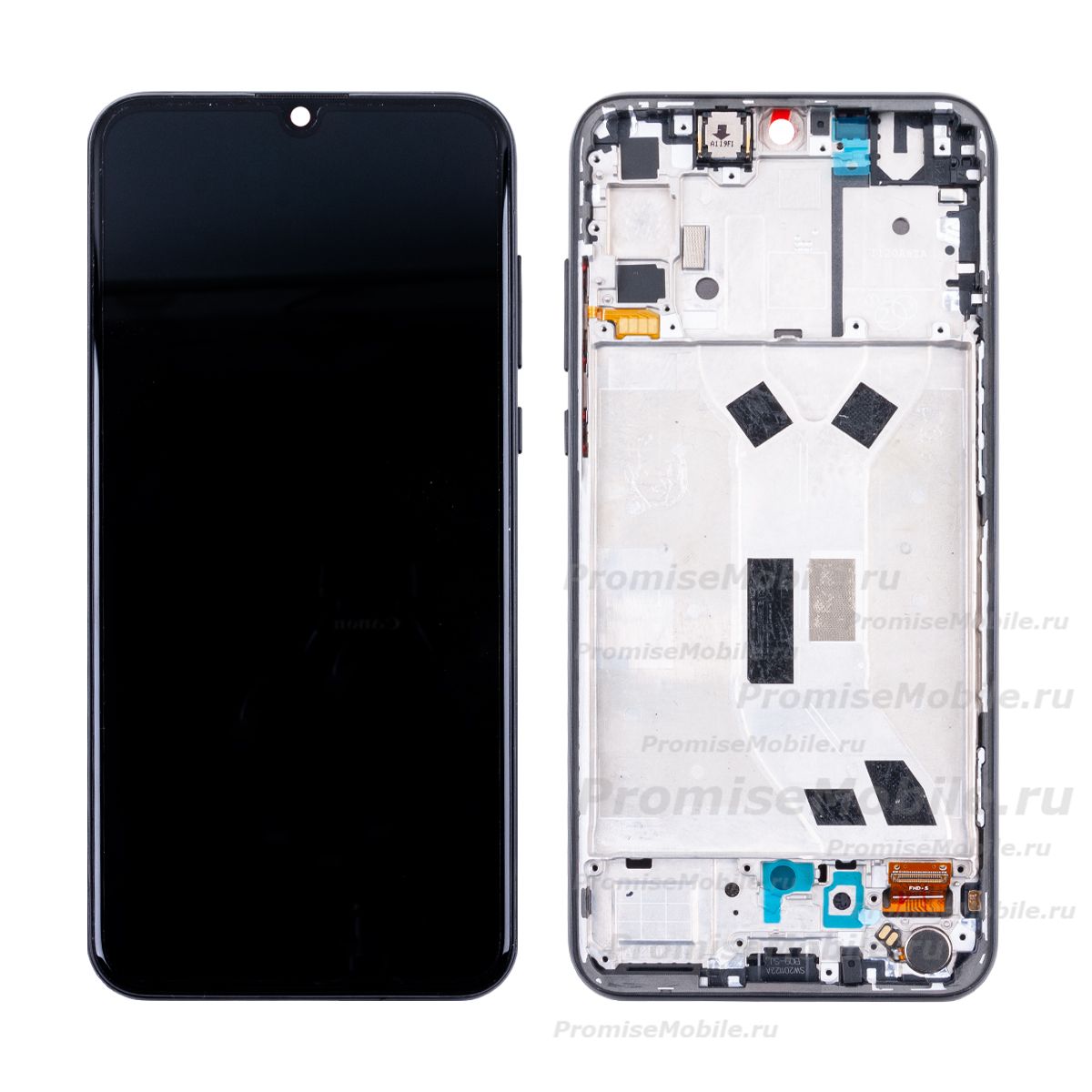 Дисплей для Huawei Y8p модуль в сборе с тачскрином <черный> (оригинал) ― 