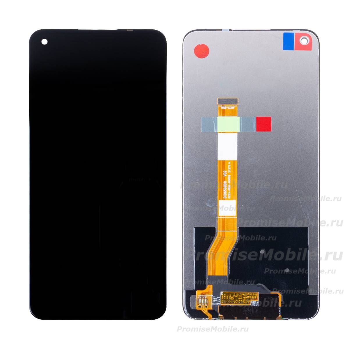 Дисплей для Realme RMX3472 в сборе с тачскрином <черный> (оригинал) ― 