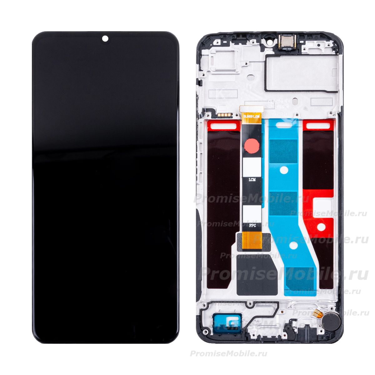 Дисплей для Realme RMX3830 модуль в сборе с тачскрином <черный> (оригинал) ― 