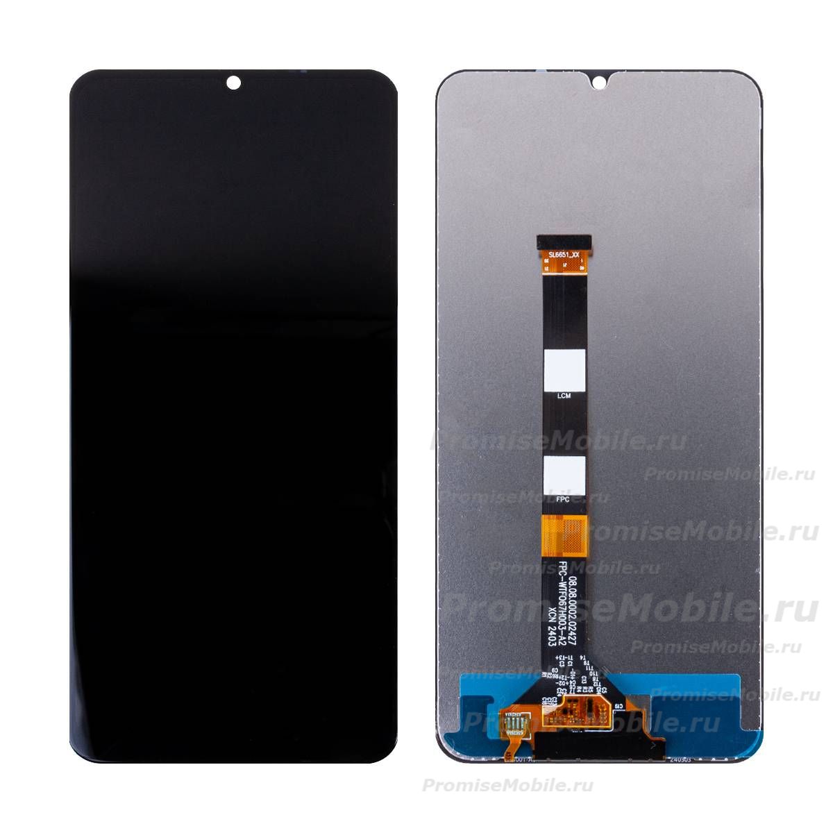 Дисплей для Realme Note 50 в сборе с тачскрином <черный> (оригинал) ― 