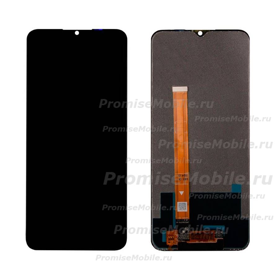 Дисплей для Realme C25 в сборе с тачскрином <черный> ― 
