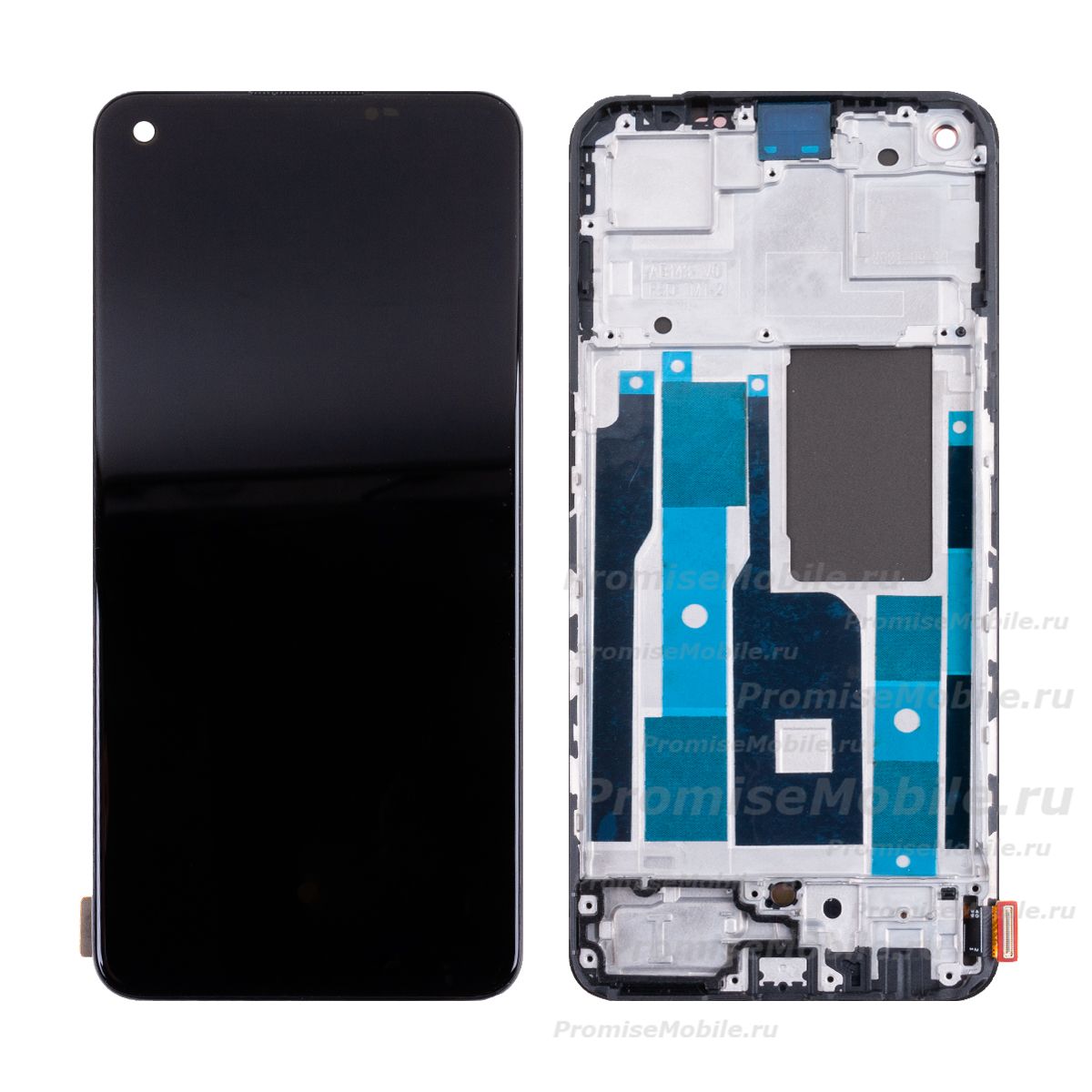 Дисплей для Realme 9 Pro Plus модуль в сборе с тачскрином <черный> (оригинал) ― 