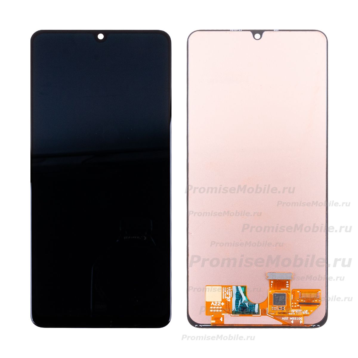 Дисплей для Samsung SM-A225F (Galaxy A22) в сборе с тачскрином <черный> (оригинал SP) ― 