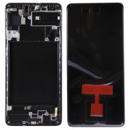 Дисплей для Samsung SM-A715F (Galaxy A71) модуль в сборе с тачскрином <черный> (оригинал SP)