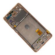 Дисплей для Samsung SM-G780F (Galaxy S20 FE) модуль в сборе с тачскрином <оранжевый> (оригинал SP)