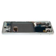 Дисплей для Samsung SM-G991B (Galaxy S21) модуль в сборе с тачскрином <белый фантом> (оригинал SP)