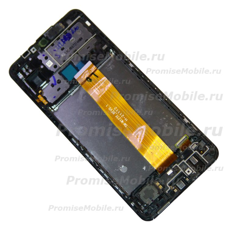 Дисплей для Samsung SM-M127F (Galaxy M12) модуль в сборе с тачскрином <черный> (супер премиум) ― 