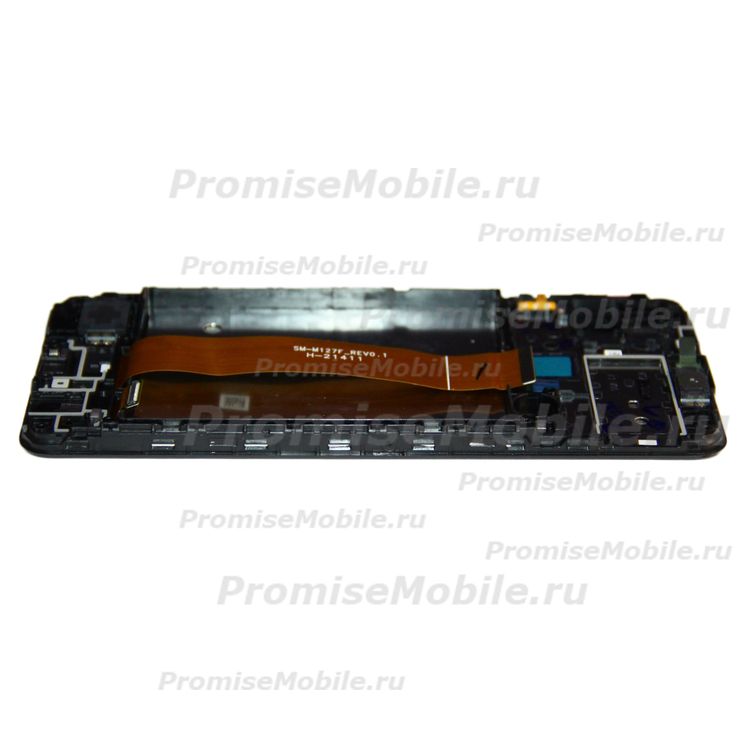 Дисплей для Samsung SM-M127F (Galaxy M12) модуль в сборе с тачскрином <черный> (супер премиум) ― 