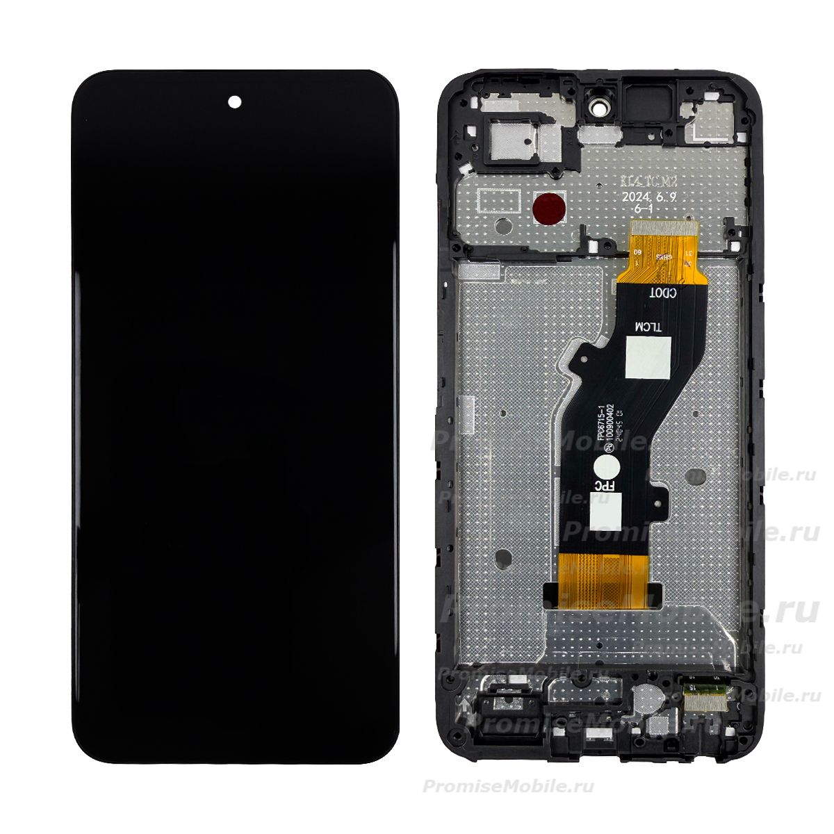 Дисплей для Tecno Spark Go 1 (CL4) модуль в сборе с тачскрином <черный> (оригинал) ― 