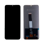 Дисплей для Xiaomi Redmi 9C в сборе с тачскрином <черный> (оригинал)