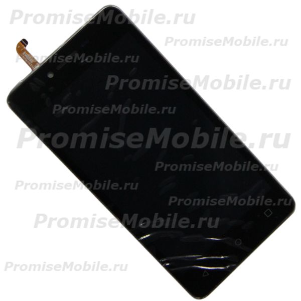 Дисплей для Vertex Impress Alfa модуль в сборе с тачскрином <черный> (оригинал) ― 