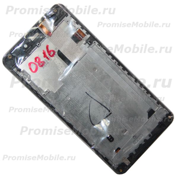 Дисплей для Vertex Impress Glory модуль в сборе с тачскрином <черный> (оригинал) ― 