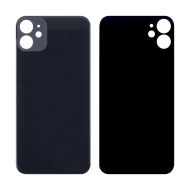 Задняя крышка для Apple iPhone 11 (широкий вырез под камеру) <черный>