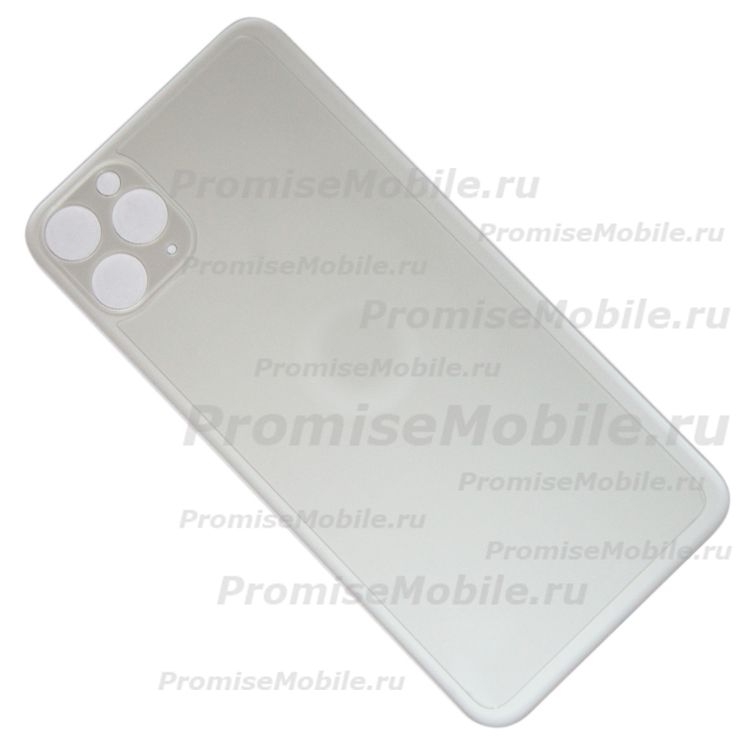 Задняя крышка для Apple iPhone 11 Pro Max (узкий вырез под камеру) <серебристый> (оригинал) ― 