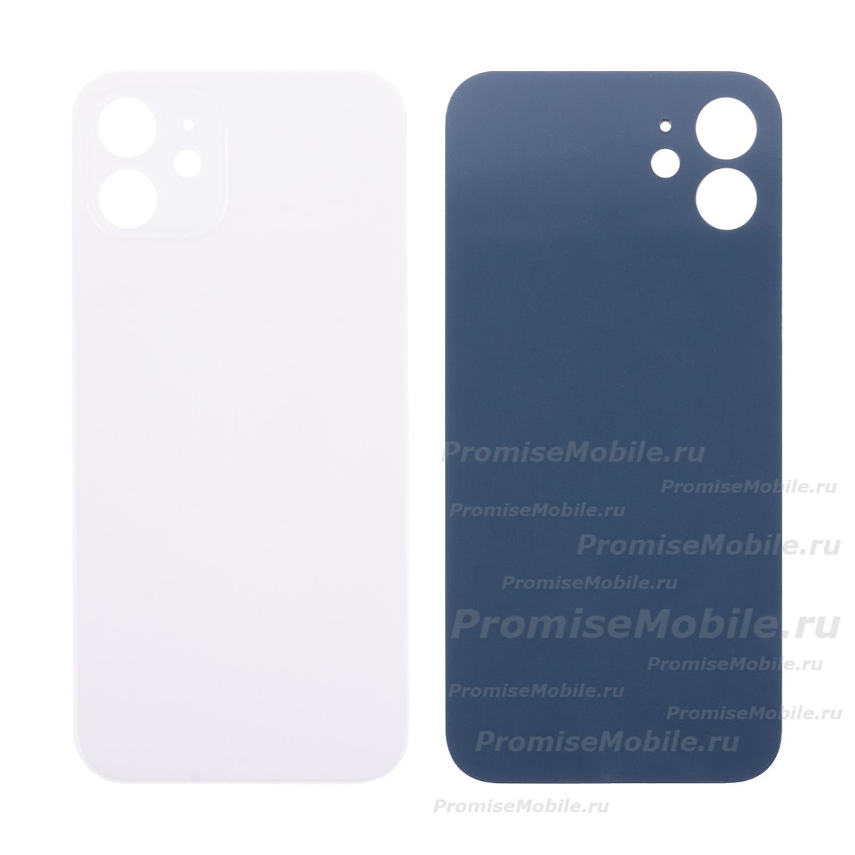 Задняя крышка для Apple iPhone 12 (широкий вырез под камеру) <белый> (оригинал) ― 