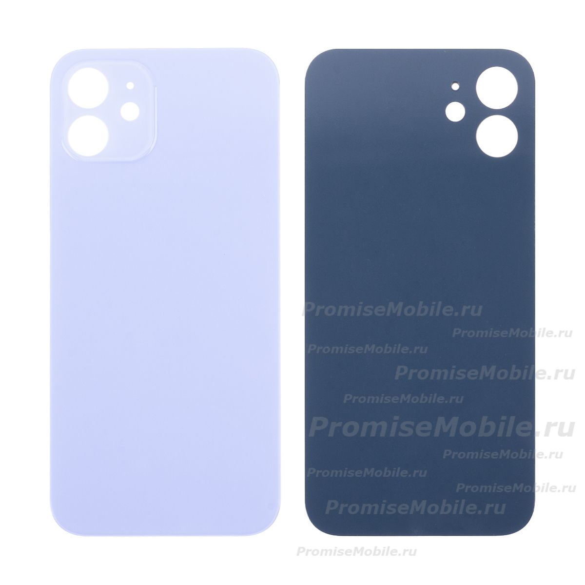 Задняя крышка для Apple iPhone 12 (широкий вырез под камеру) <фиолетовый> (оригинал) ― 