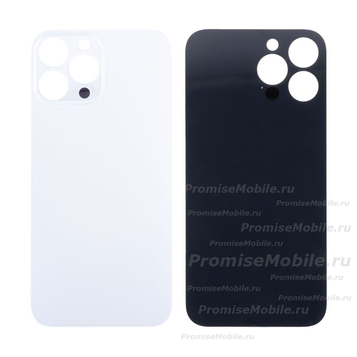 Задняя крышка для Apple iPhone 13 Pro Max (широкий вырез под камеру) <белый> (оригинал) ― 