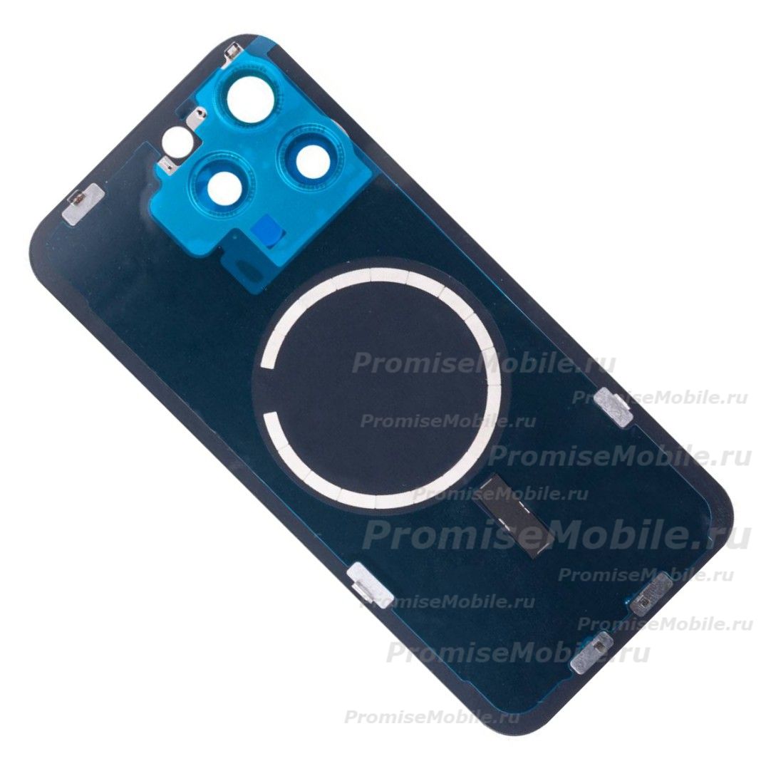 Задняя крышка для Apple iPhone 15 Pro Max в сборе с магнитом MagSafe <белый> (оригинал) ― 