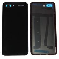 Задняя крышка для Honor 10 (COL-L29) со стеклом камеры <черный> (оригинал)