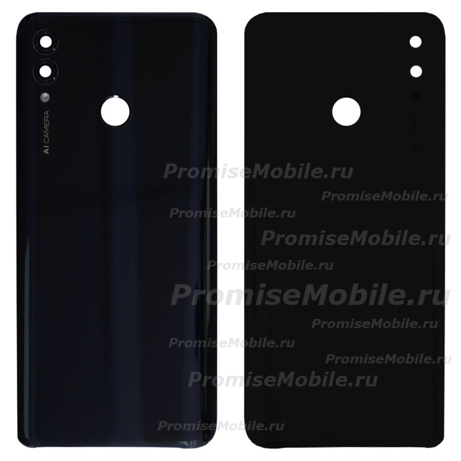 Задняя крышка для Honor 10 Lite (HRY-LX1) со стеклом камеры <черный> (оригинал) ― 