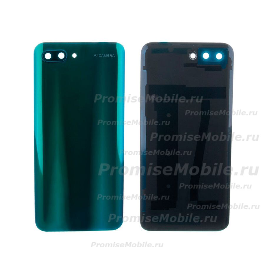 Задняя крышка для Huawei Honor 10 со стеклом камеры <зеленый> (оригинал) ― 