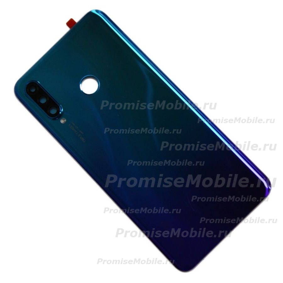 Задняя крышка для Huawei MAR-LX1M со стеклом камеры <синий> (оригинал) ― 
