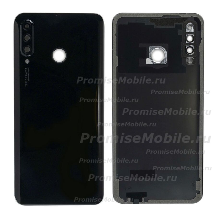 Задняя крышка для Huawei MAR-LX1M со стеклом камеры <черный> (оригинал) ― 