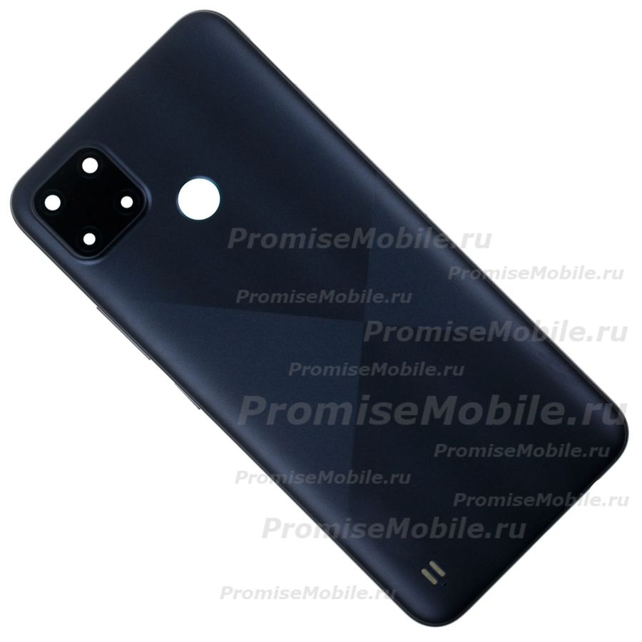 Задняя крышка для Realme C21Y <черный> ― 