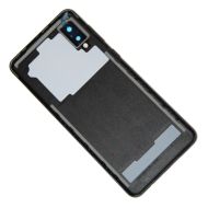 Задняя крышка для Samsung SM-A022F (Galaxy A02) со стеклом камеры <черный>