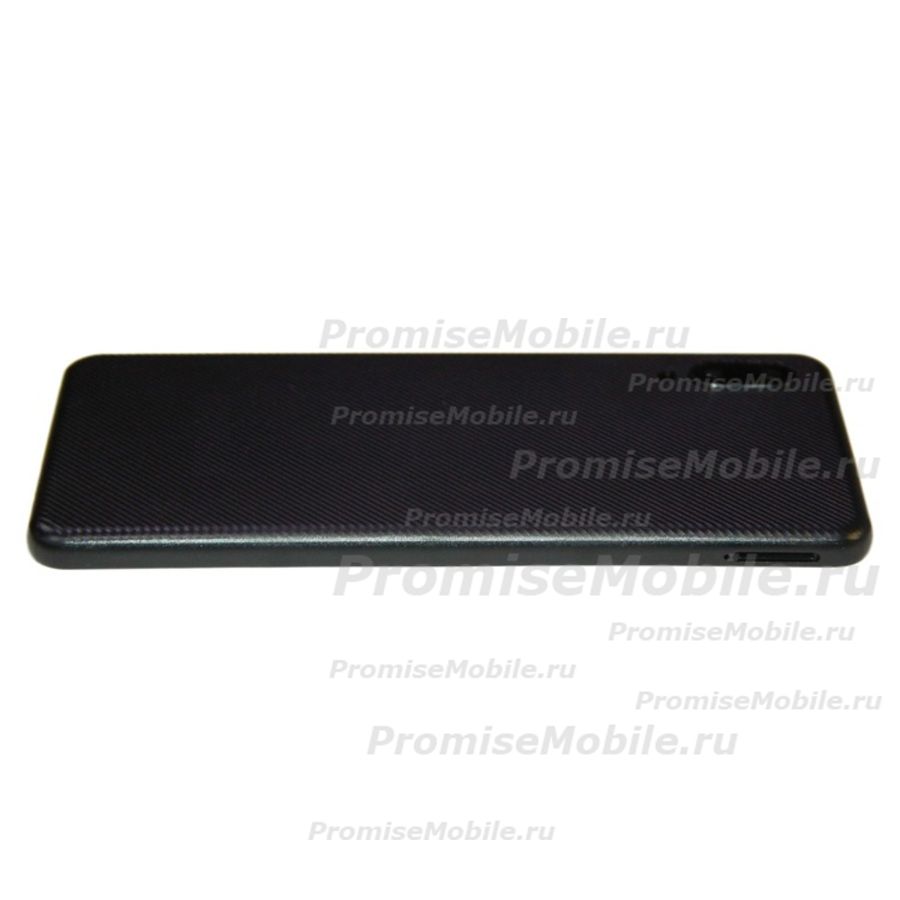 Задняя крышка для Samsung SM-A022F (Galaxy A02) со стеклом камеры <черный> ― 