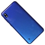 Задняя крышка для Samsung SM-A105F (Galaxy A10) со стеклом камеры <синий>