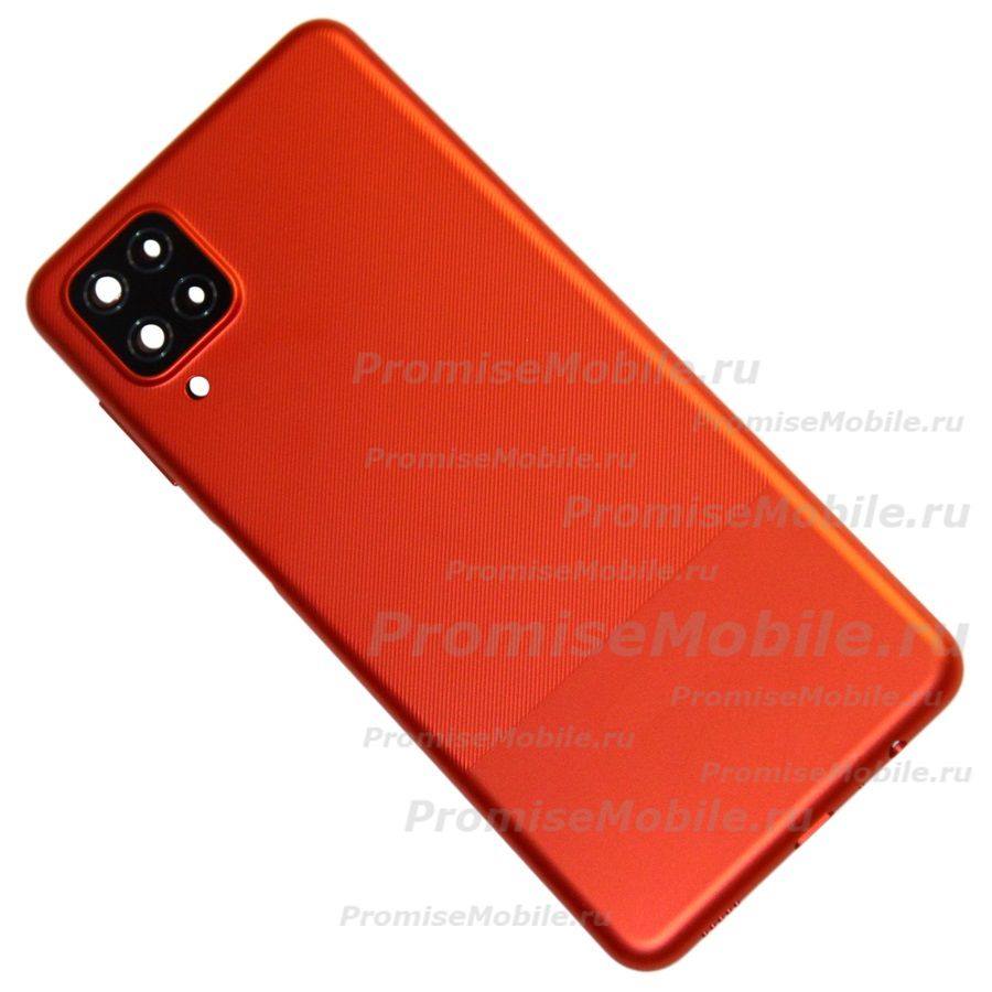 Задняя крышка для Samsung SM-A127F (Galaxy A12 Nacho) со стеклом камеры <красный> ― 