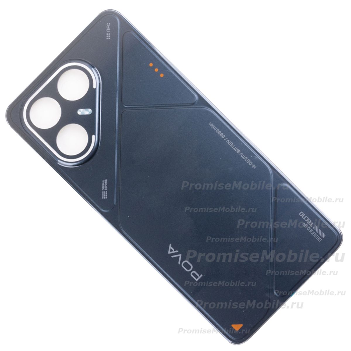 Задняя крышка для Tecno Pova 7 5G (LJ7) <черный> (оригинал) ― 