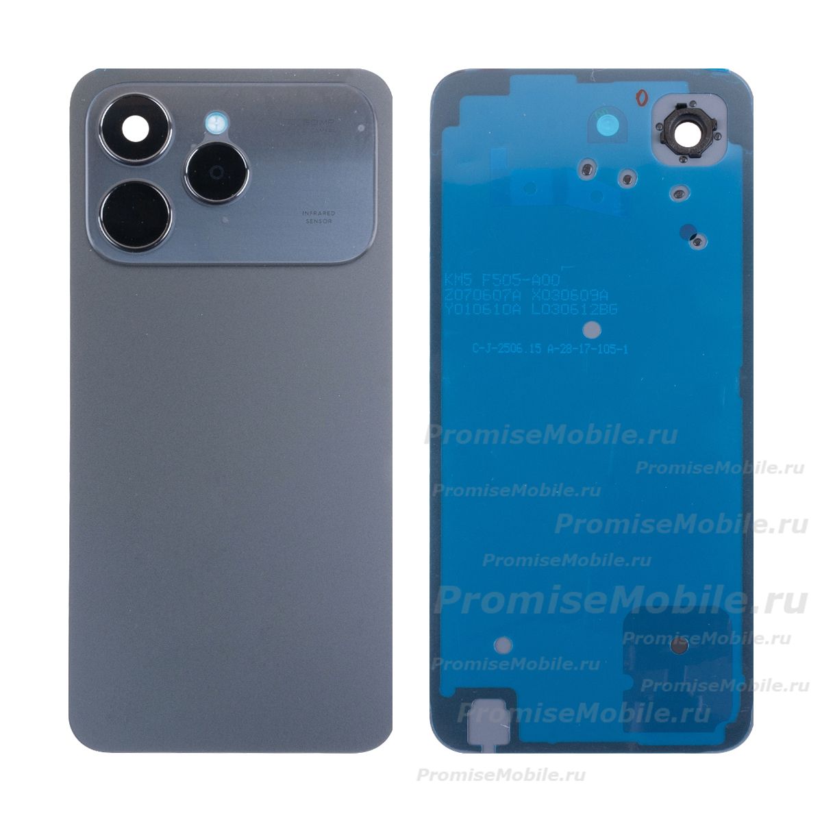 Задняя крышка для Tecno Spark 40 (KM5n) <черный> (оригинал) ― 