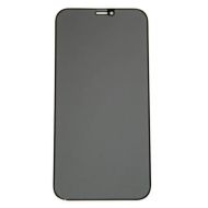 Защитное стекло для Apple iPhone 12 (закаленное, полное покрытие, антишпион) <черный>