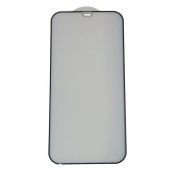 Защитное стекло для Apple iPhone 12 Pro Max (2,5D/закаленное, матовое, полная наклейка) <черный>