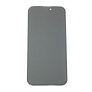 Защитное стекло для Apple iPhone 14 Pro Max (закаленное, полное покрытие, антишпион) <черный>