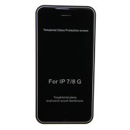 Защитное стекло для Apple iPhone 8 (закаленное, полное покрытие, антишпион) <черный>