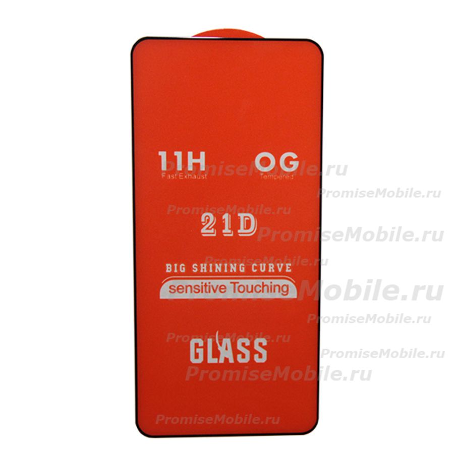 Защитное стекло для Asus ZenFone 6 (ZS630KL) (2,5D/полная наклейка) <черный> ― 