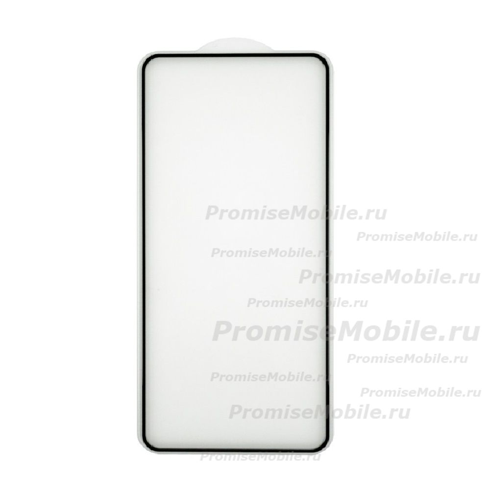 Защитное стекло для Realme RMX5011 (2,5D/закаленное, полная наклейка) <черный> в блистере ― 