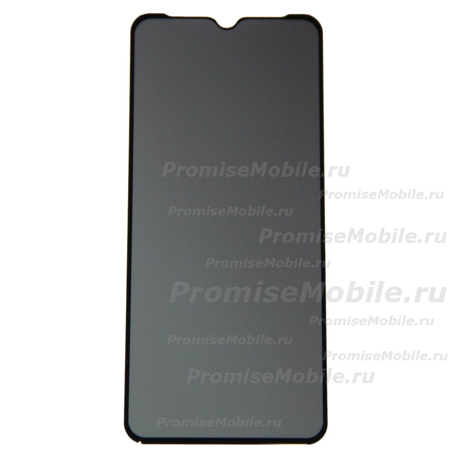 Защитное стекло для Samsung SM-M127F (Galaxy M12) (2.5D/антишпион, полная наклейка) <черный> ― 