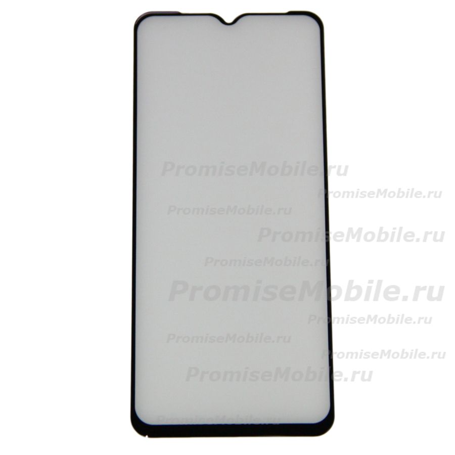 Защитное стекло для Tecno Spark 10C (KI5m) (2.5D/закаленное, полная наклейка) <черный> в блистере ― 