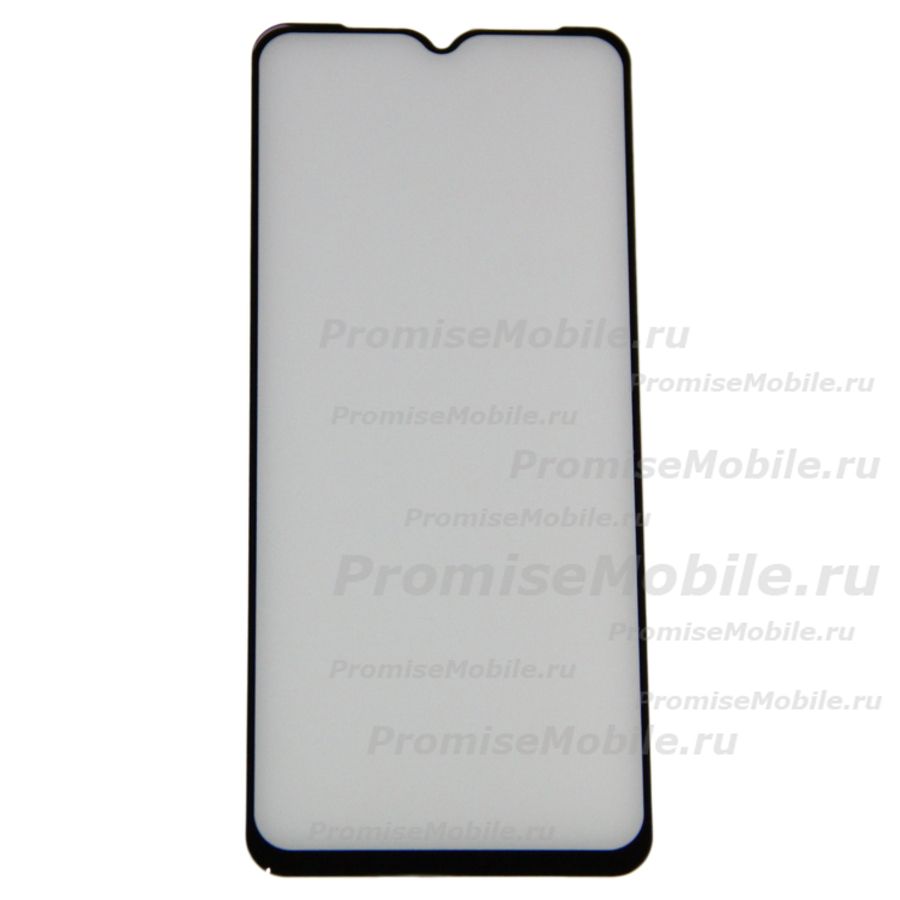 Защитное стекло для Tecno Spark Go 2022 (KG5m) (2.5D/закаленное, полная наклейка) <черный> в блистере ― 