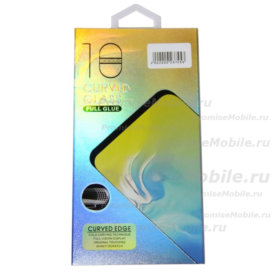 Защитное стекло для Xiaomi 12X (3D/закаленное, полная наклейка) <черный> в блистере ― 