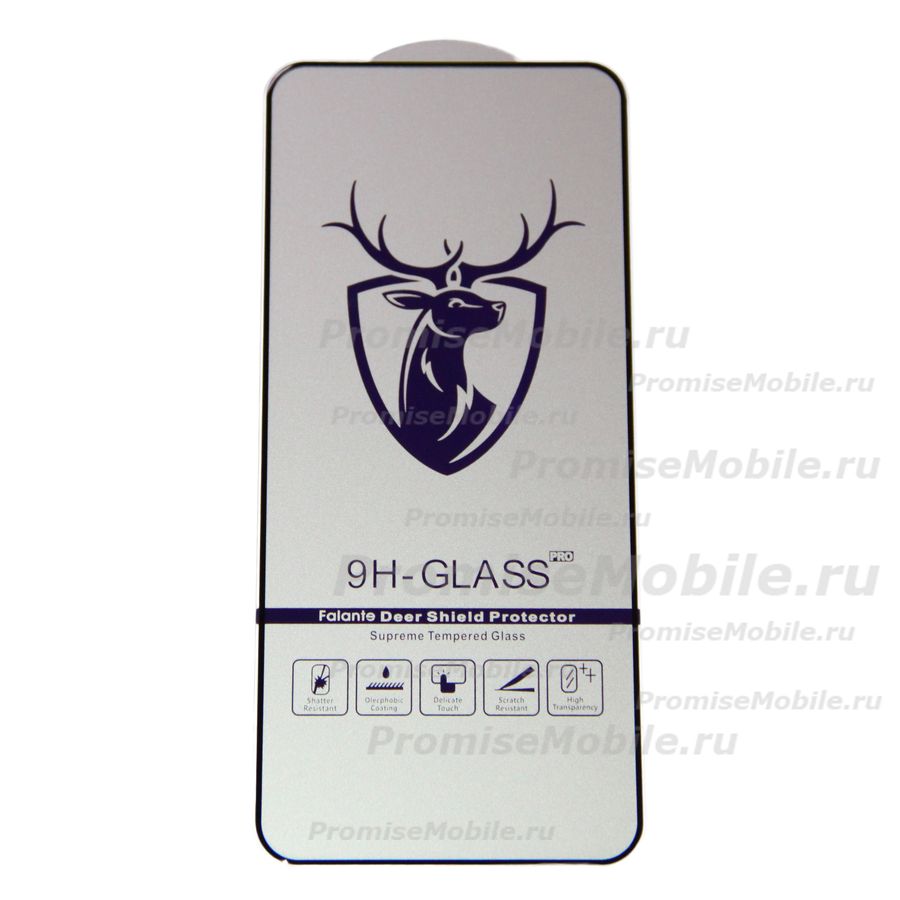 Защитное стекло для Xiaomi 23049PCD8G (2.5D/закаленное, полная наклейка) <черный> в блистере ― 