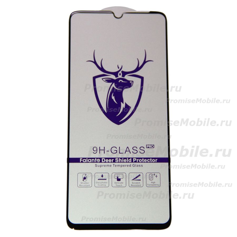 Защитное стекло для Xiaomi 23108RN04Y (2,5D/закаленное, полная наклейка) <черный> в блистере ― 