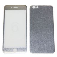Защитное стекло для Apple iPhone 6 (две стороны 4D) <серебро>